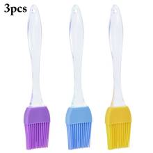 3pcs Basting Brush Heat Resistant Silicone Oil Brush Multicolor Baking Brush kitchen baking tools for Grilling 2024 - buy cheap