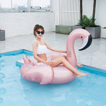 Rooxin Фламинго надувной бассейн поплавок кровать воздушный матрас для плавания круг летние пляжные вечерние Игрушки водный спорт плавающий ряд 2024 - купить недорого