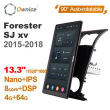 Автомобильный DVD-плеер Tesla Style PX6, вращающийся плеер на Android 13,3, с GPS, для Subaru Forester SJ xv, 10,0-2015, стерео радио, 2012" 2024 - купить недорого