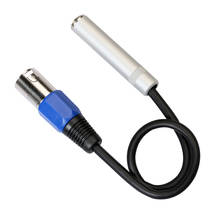 3 Pin XLR Male to 1/4 6.35 Mm Female Audio Cable Microphone Adapter 1ft 2024 - buy cheap