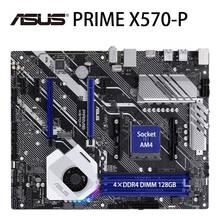 Разъем AM4 Asus PRIME X570-P системная плата AMD X570 DDR4 PCI-E 4,0 128 ГБ M.2 HDMI-совместимый AM4 для настольного ПК X570 плакат-мать AM4 б/у 2024 - купить недорого