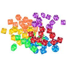60 Pieces Acrylic Ten Dided D10 Dice for D&D TRPG Party Board Game Favours 2024 - buy cheap