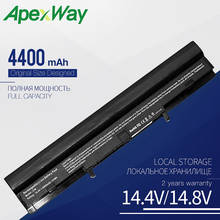 ApexWay 14,4 V аккумулятор ноутбука A41-U36 A42-U36 для Asus U36 U36J U36JC U36S U36SD серии (все) 4INR18/65 4INR18/65-2 4400 мАч 2024 - купить недорого