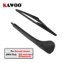 Kawoo lâminas de limpador traseiro do carro da lâmina de limpador da janela traseira braço para renault modus hatchback (2004 somente) 305mm lâmina do pára-brisas automático 2024 - compre barato