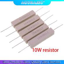 10pcs 10W resistência Cimento resistor 10 15 20 25 ohm 10R 15R 20R 25R 2024 - compre barato