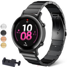 Pulseira de aço inoxidável para relógio inteligente, 20mm, para huawei watch gt 2 42mm/honor magic 2, 42mm, correias substituíveis para amazfit gts bip 2024 - compre barato