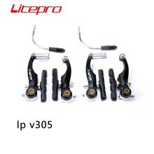 Litepro-Juego de frenos delanteros y traseros para bicicleta, brazo corto ultraligero de 100mm, Mini V, piezas modificadas para bicicleta de carretera 2024 - compra barato