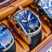 Reef Tiger/RT Men Big Sport Watches Rubber Strap Steel Blue Dial Mens Watch Date Chronograph Waterproof Quartz Watches 2024 - buy cheap