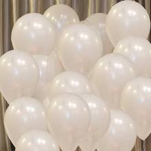 Balões de látex 10 espaços, para decoração de festas de aniversário, chá de bebê, chá de panela, balões brancos, 100 peças 2024 - compre barato