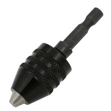 ABSF 1/4 Inch Hex Shank Keyless Drill Chuck Quick Change Adapter Converter 0.3-6.5MM (Black) 2024 - buy cheap