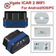 Vgate Icar2 Bluetooth/Wifi OBD2 Diagnostic tool ELM327 Bluetooth OBD 2 Scanner  For Android/IOS/PC Original For CARS 2024 - buy cheap