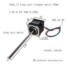 42mm Long Shaft Stepper Motor 0.45NM 1.2A NEMA17 42BYGH40 3D Printing Stepping Motor Step Motor With 5*110mm LM Shaft 2024 - compre barato