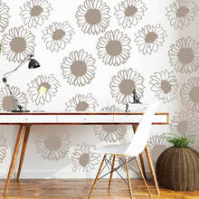 Funny sunflower Wall Stickers Home Furnishing Decorative Wall Sticker For Home Decor Living Room Bedroom For Kids Rooms 2024 - buy cheap