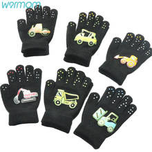 Warmom New Fashion Kids Thick Knitted Gloves Warm Winter Gloves Children Stretch Mittens Boy Girl Infant Accessories for 6-10Y 2024 - купить недорого