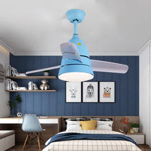 Nordic Macaron Mini Ceiling Fan Lamp Family Decorate Living Dining Room Children's Room Cute LED Small Lamp with Remote Control 2024 - buy cheap
