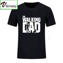 Camiseta de manga corta para hombre, ropa de calle, camisetas holgadas Hipster The Walking Dad, ropa de marca, regalo divertido para papá, 2020 2024 - compra barato
