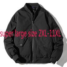 Новое поступление модные высокое качество зима очень просторная куртка на подкладке из хлопка на каждый день со стоячим воротником Толстая размера плюс 2XL-10XL 11XL 2024 - купить недорого