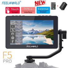 FEELWORLD F5 Pro 5.5 Inch on DSLR Camera Field Monitor Touch Screen IPS FHD1920x1080 4K HDMI Video Focus Assist for Gimbal Rig 2024 - buy cheap
