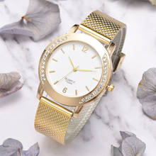 2020 Luxury Watch Women Silicone Crystal Golden Brand Bracelet Analog Quartz Wrist Watch Dress Clock montre femme orologio donna 2024 - buy cheap
