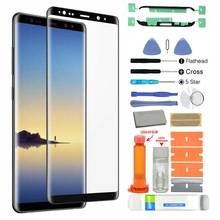 Kit de reparo da tela de vidro frontal, com ferramenta para samsung galaxy s8 SM-G950F g950, kit de reparo de tela touch screen de vidro para substituição cola, 2024 - compre barato