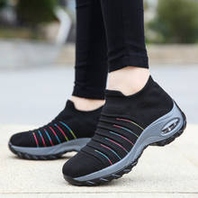 Women sneakers fashion casual shoes platform sneakers for women black breathable mesh sock sneakers Tenis Feminino 2024 - buy cheap