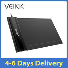 VEIKK S640 Графический Планшеты доска для рисования 6*4 дюйма дизайн планшет 8192 уровень Давление пассивный стилус Планшеты для Windows/Mac 2024 - купить недорого
