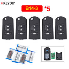 5Pcs/Lot B14-3 M Style 3 Button Remote Control Car Key KD Remote For KD Key Programmer KD MINI KD900 KD900+ URG200 KD-X2 2024 - buy cheap