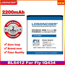 LOSONCOER 2200mAh BL6412 High Quality Mobile Phone Batteries for Fly IQ434 2024 - buy cheap