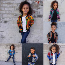 Children Afircan Clothes 2022 News Year Baby Girl Boy Dashiki Print Coat Fashion Clothing Ankara Kids African Dresses For Women 2024 - buy cheap