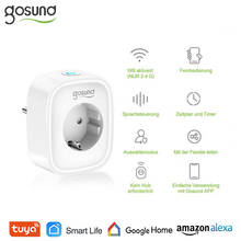 Gosund EU 16A WiFi Smart Socket Smart Voice Timer Power Monitor Plug Tuya/ Smart Life Remote Control Work With Alexa Google Home 2024 - buy cheap
