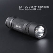 Flashlight Convoy S2+ UV 365nm Linterna Led, Nichia 365UV inside,OP Reflector Portable Lantern Ultraviolet Ultra Violet UV Light 2024 - buy cheap
