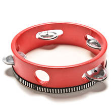 6" Red Handheld Tambourine Drum Sound Percussion Toy For Dance Party KTV 2024 - buy cheap