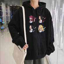 Kawaii LOONA Cartoon Sweet Girls Cute Hoodies Sweatshirt  Harajuku Kpop Women Clothes Fashion Men/women Oversized Winter Hoodies 2024 - buy cheap