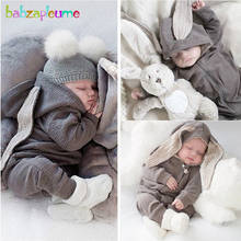 babzapleume Spring Fall Unisex Baby Clothes Cartoon Cute Long Sleeve Hooded Cotton Zipper Girls Boys Rompers Jumpsuit BC1025-1 2024 - buy cheap