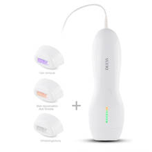 DEESS 3 IN 1 Armpit Hair Bikini Beard Permanent Hair Removal System 350,000 Pulse Handheld Mini Hair Epilator 110-240V DHL Ship 2024 - buy cheap