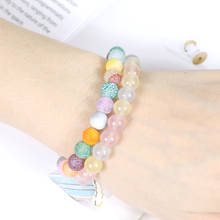 Fashion Natural Stone Bracelets For Women Colorful Weathered Agates Bracelet Charm Sweet Handmade Jewelry For Friend Couple Gift 2024 - buy cheap