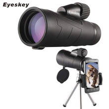 Eyeskey-telescopio de prisma BaK4 para caza al aire libre, Monocular de gran potencia, 10x50, 12x50, IPX7, resistente al agua 2024 - compra barato
