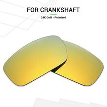 Virabrequim Mryok POLARIZADA Lentes de Reposição para Oakley óculos de Sol 24K Ouro 2024 - compre barato