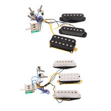 Guitar Wiring Harness Kit 6 String Single Coil Pickup Humbucker Pickup&Knobs 2024 - buy cheap