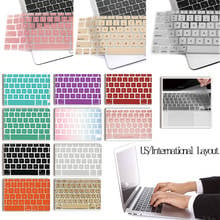 Наклейки для клавиатуры для Apple Macbook Air 11 A1370 A1465, пленка для клавиатуры, силиконовый чехол для всех серий 2024 - купить недорого