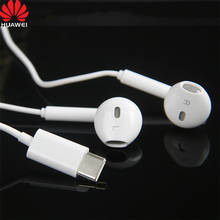Original HUAWEI CM33 Earphone USB-C In Ear Hearphone Mic Headset Mic Volume HUAWEI Mate 10 20 Pro 20 X RS P 10 20 30 Note 10 2024 - buy cheap