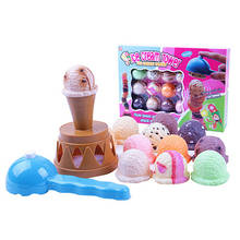 Brinquedo de sorvete para crianças, carrinho de brinquedo educacional, para brincadeiras infantis de simulação de comida, 1 conjunto 2024 - compre barato