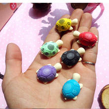 10 PCS Turtle Shaped Pencil Eraser For Kids Students Rubber Erasers Cleansing Stationery Product Children Office School Supplies 2024 - buy cheap