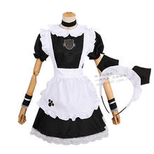 Anime Outfit  cosplay maid restaurant maid cat girl costume anime costume maid costume Lovely Kawaii Midi Dress Clothes 2024 - buy cheap