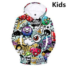 3 To 14 Kids Hoodies Graffiti 3D Print Boys Girls Hoodies Teens Outerwear Sweatshirt Clothes Children Long Sleeve Pullover Tops 2024 - buy cheap