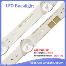 New 18 PCS/set LED strip for Sam sung UE55JU6800 UE55JU6800K V5DR_550SCA_R0 V5DR_550SCB_R0 BN96-38482A BN96-38481A 2024 - buy cheap