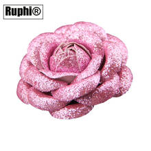 Fashion Handmade bling Glitter Camellia Flower Lapel Pin Brooch Jewelry Corsage Brooches for Women ornament accessories 2024 - buy cheap