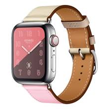 Band For Apple Watch Series 7 6 5 4 41MM 45MM 42MM 38MM 40MM 44MM Sport Bracelet Strap For Iwatch Band Leather Loop Accessories 2024 - buy cheap