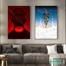 Lienzo de Travis Scott Star JACKBOYS para decoración del hogar, pinturas al óleo, póster en HD, arte de pared, decoración para sala de estar, ZT126 2024 - compra barato