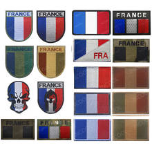 France Flag GIGN Embroidery Patch French GIPN Military Tactical Patches Emblem Appliques Skull Embroidered Badges Patches 2024 - buy cheap